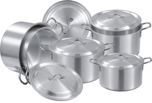 aluminium pot and pan